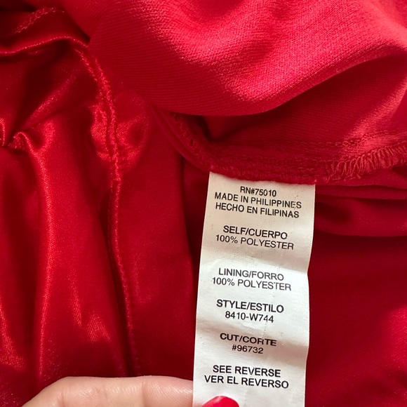 City Triangles Red Backless Tie Back Red Midi Dress Size Small - Picture 14 of 14